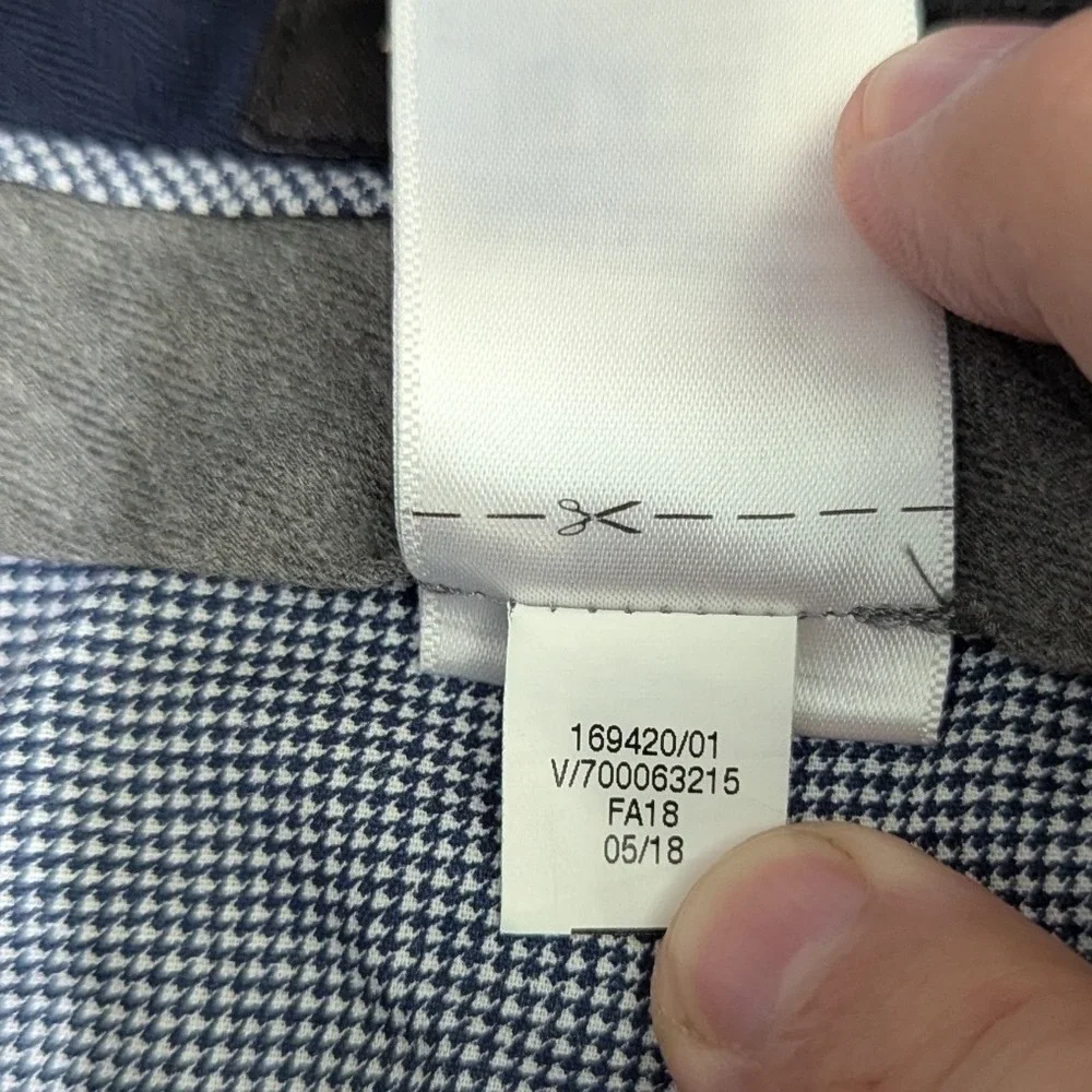 Banana Republic Tapered Dress Golf Pants‎ Blue Cotton Blend 31x32 Fits 32x30.5